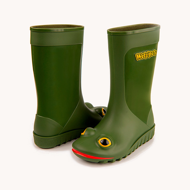 Kids Frog Boots by Wellipets