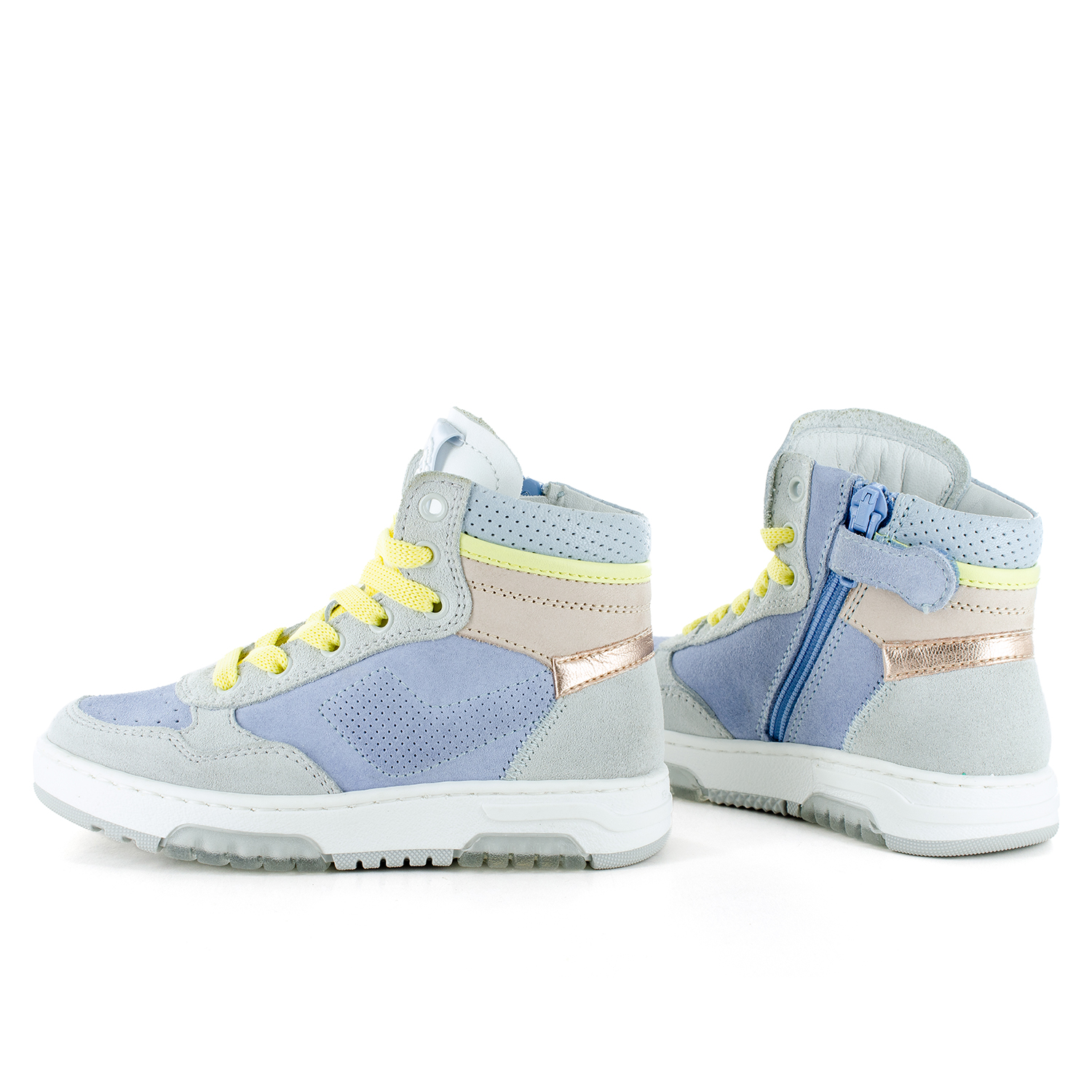 RICET crs - calf ice-blue + off white