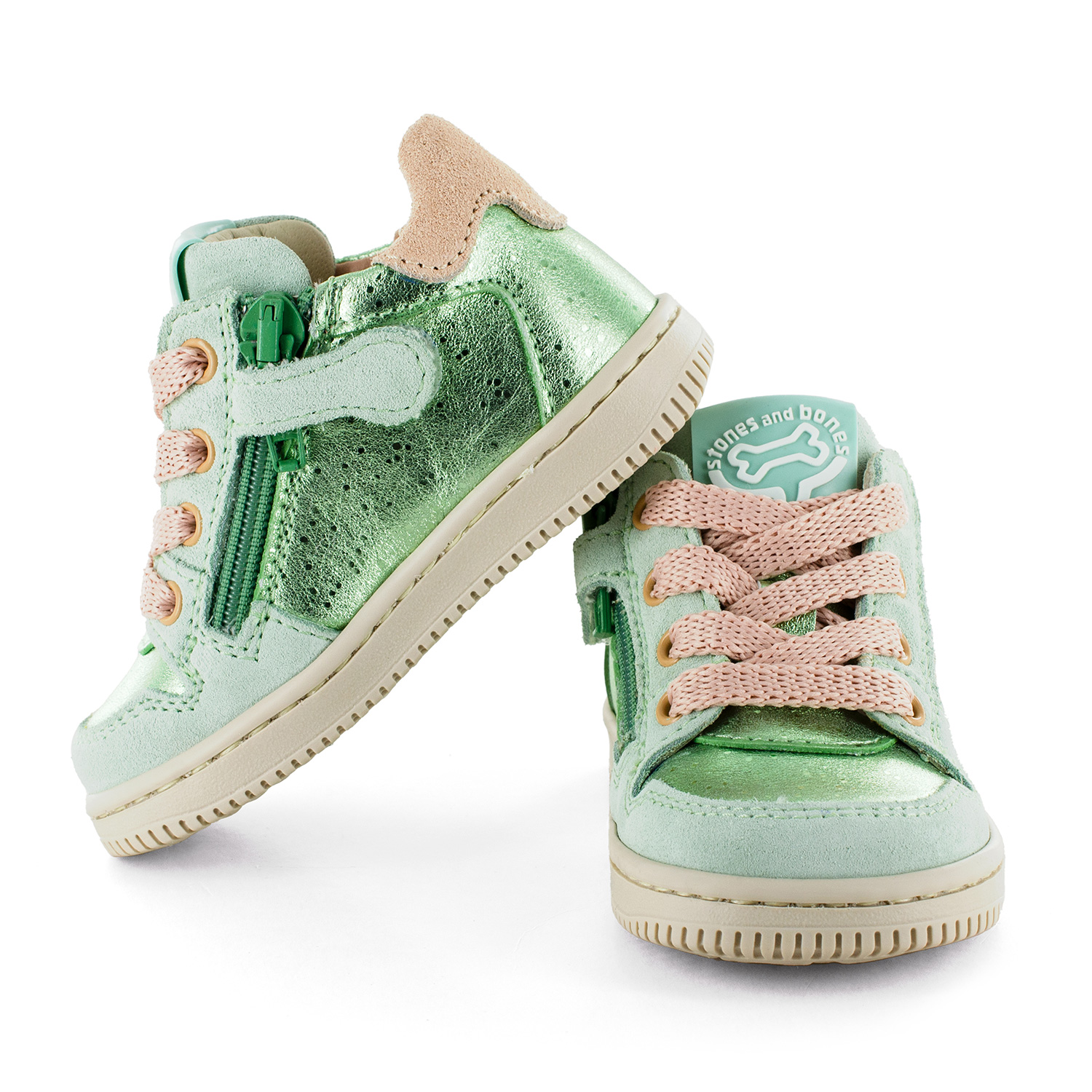 NELS crs - metal mint + nude