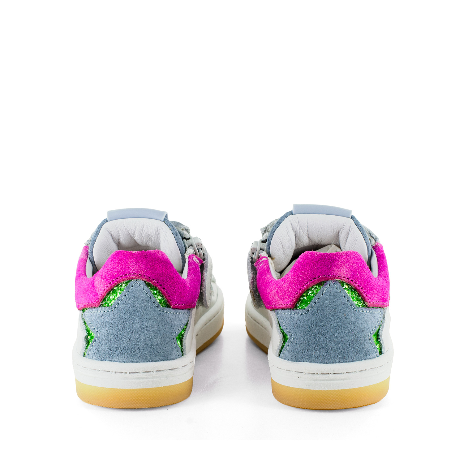 DOREY crs - calf o.white + fuchsia