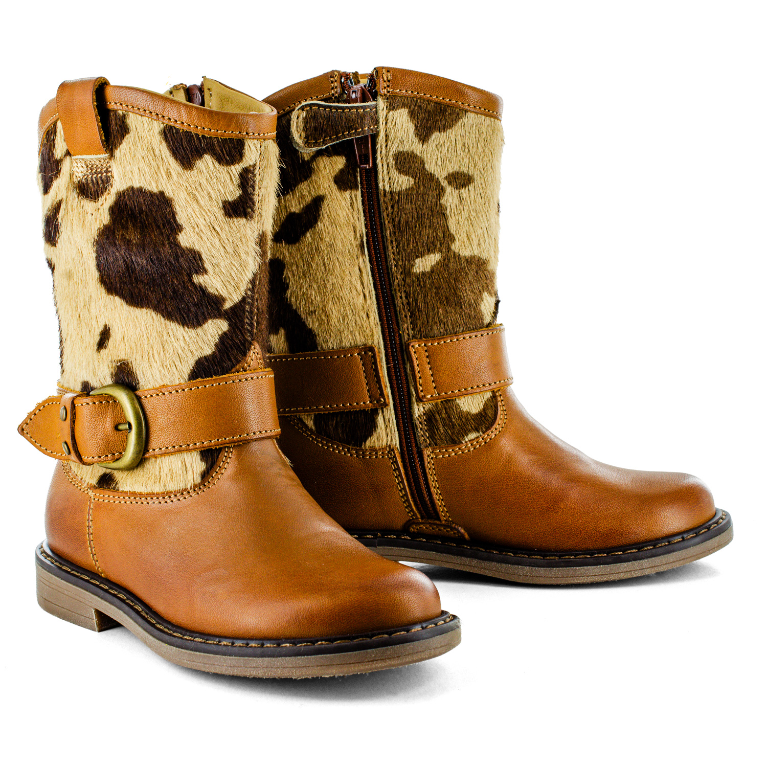 FADER calf - pony cuoio + natural
