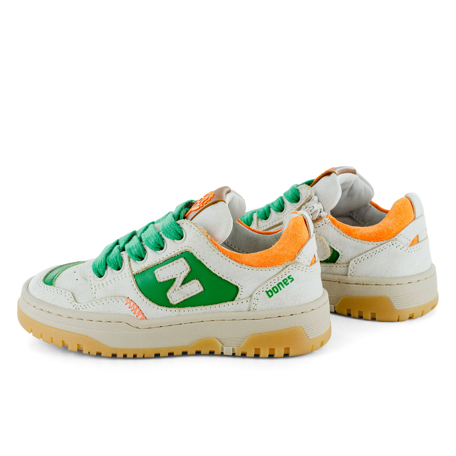 MACAN calf o.white + green