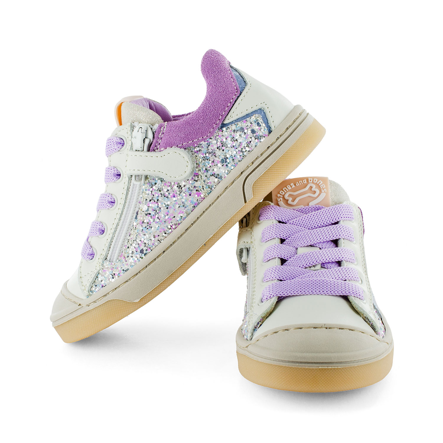 DOREY calf - glitter lilac + ivor