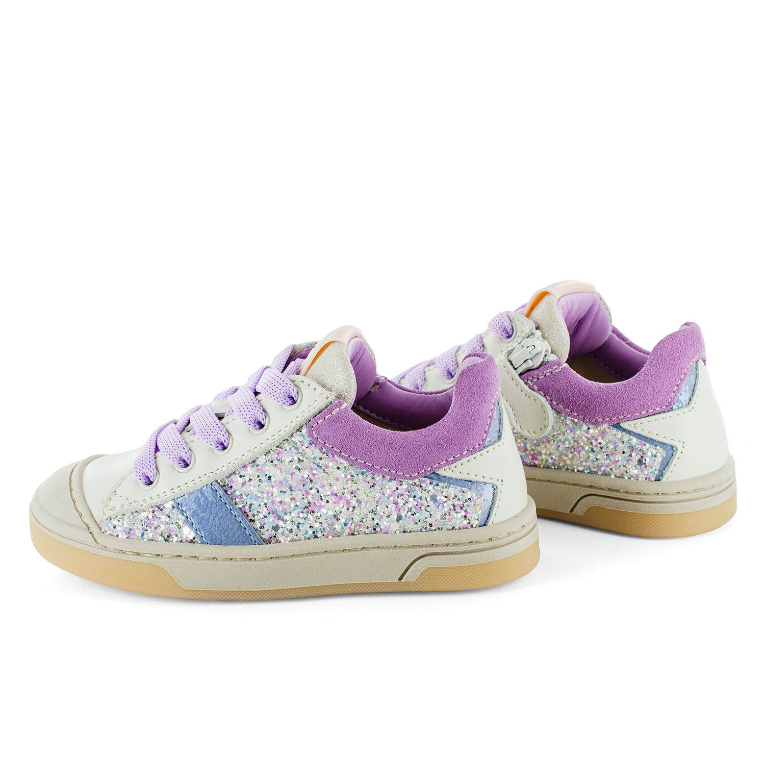 DOREY calf - glitter lilac + ivor
