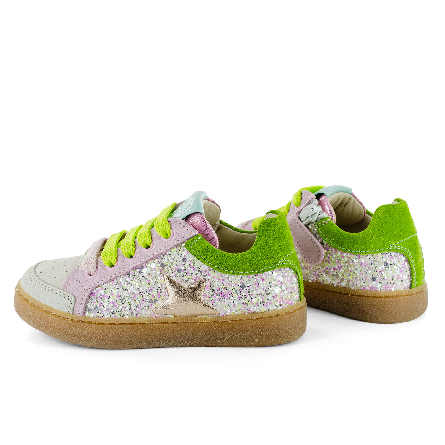 RAVID crs - glitter lime + l.rose
