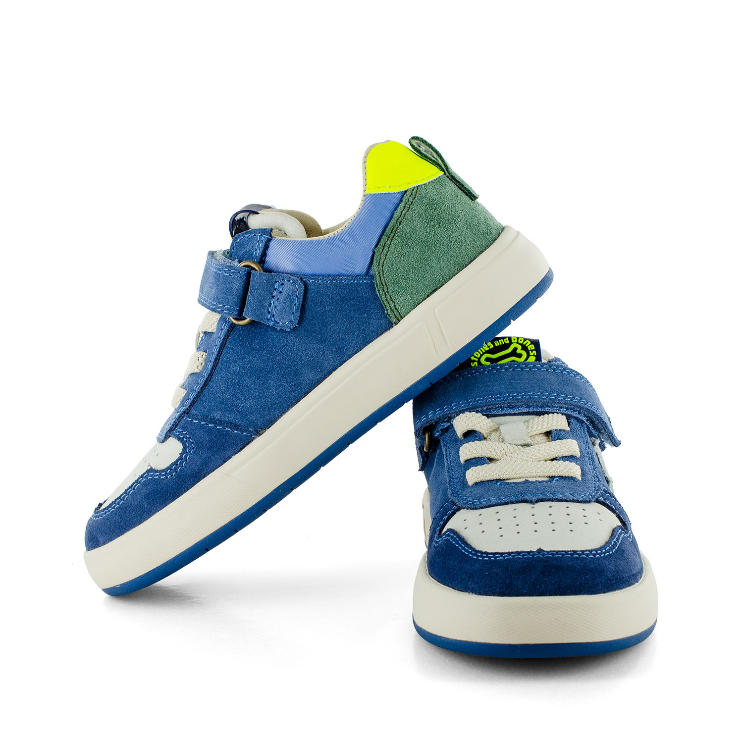 PACER crs - calf denim + emerald