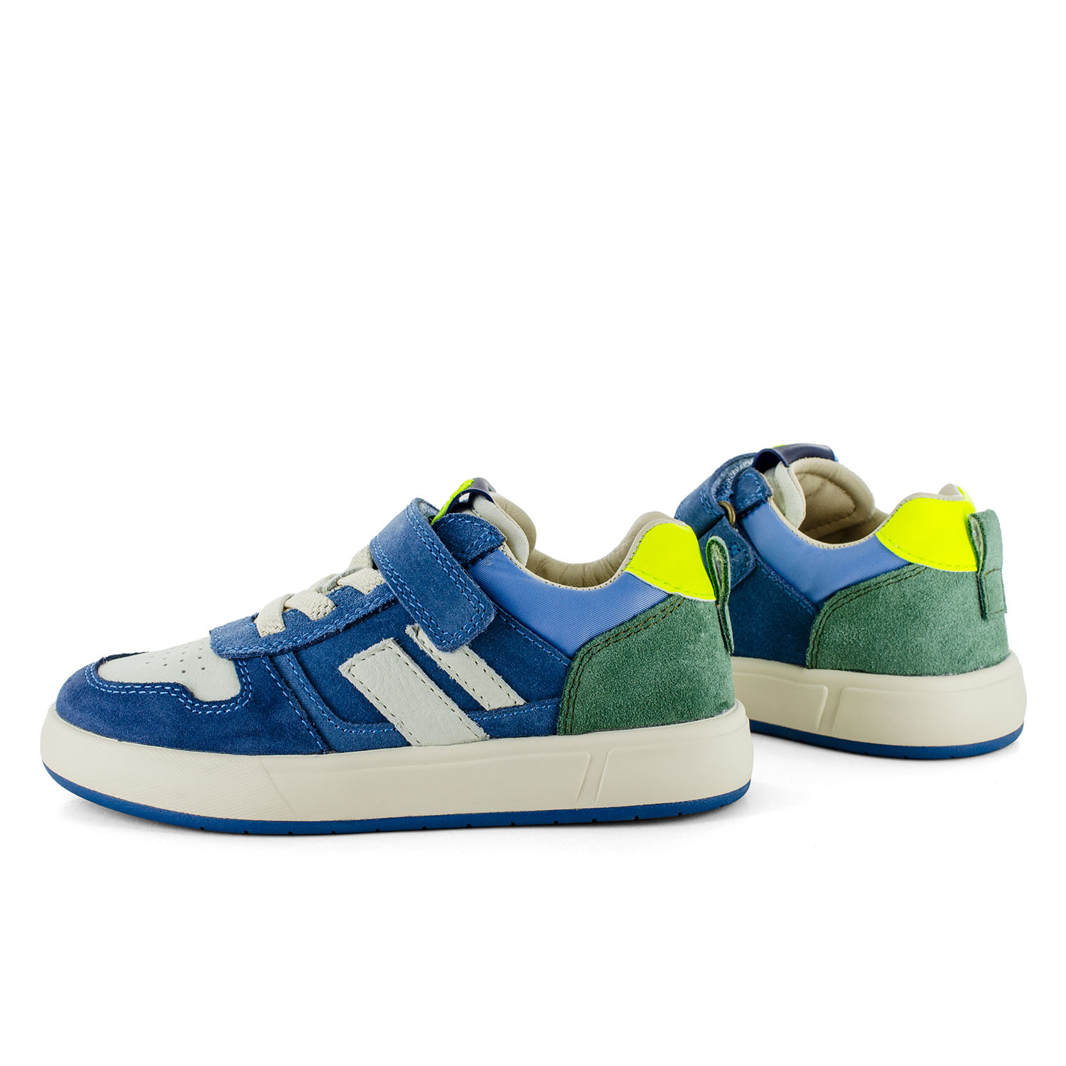 PACER crs - calf denim + emerald