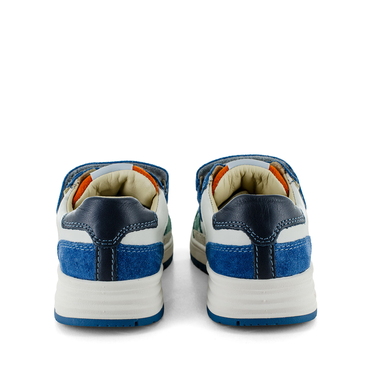 SKIER crs - calf o.white + teal