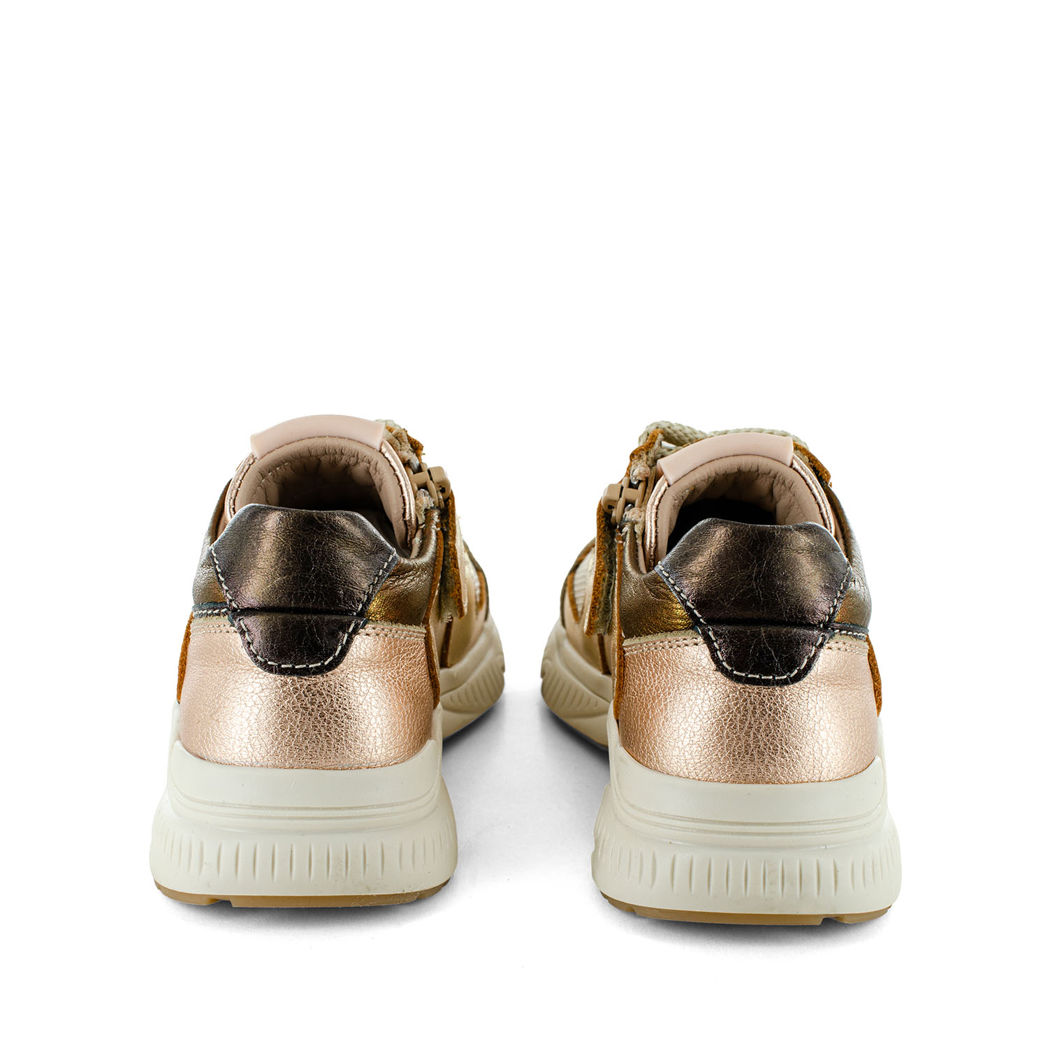 PEPIN metal - textile salmon + cream