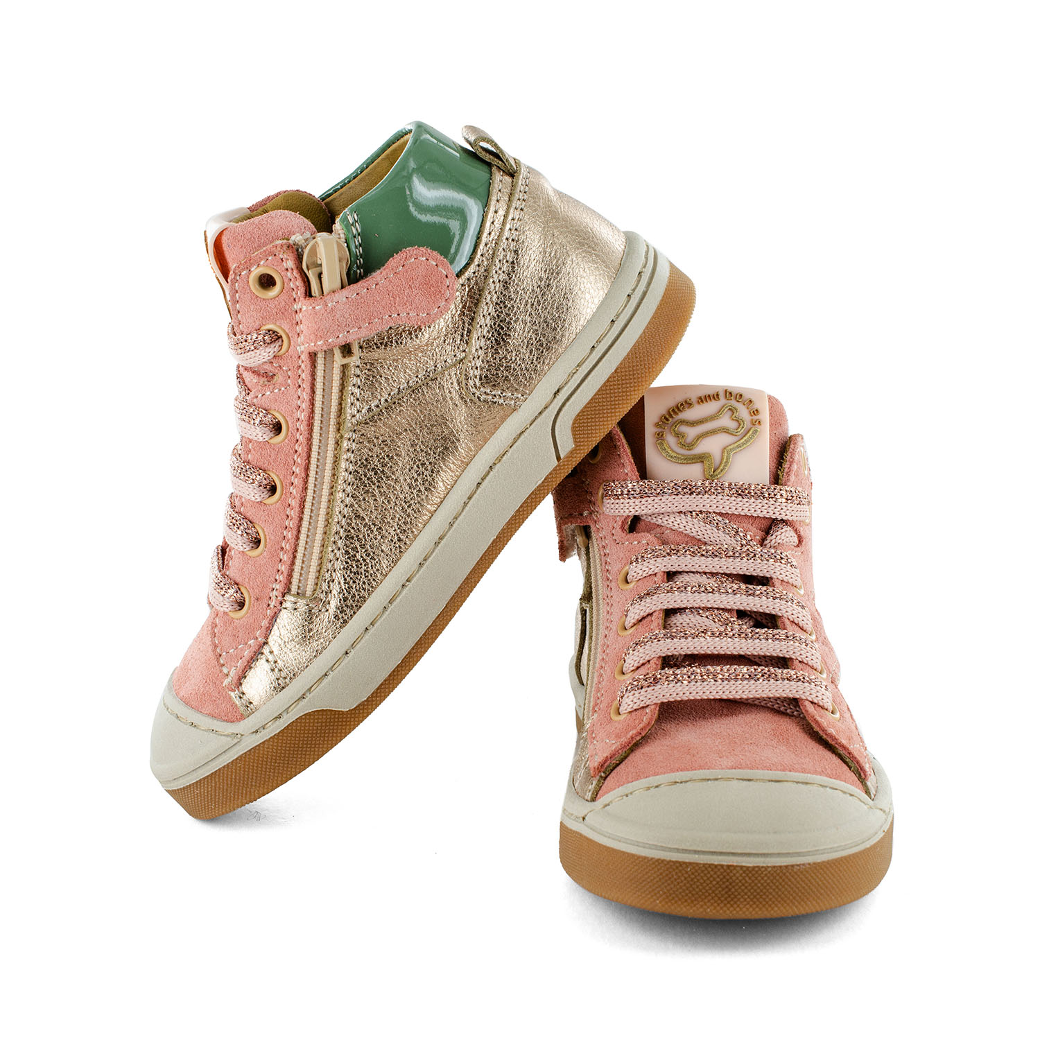 DALIS crs - metal nude + salmon