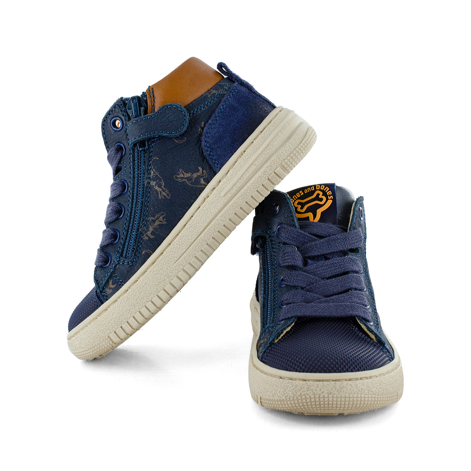 MOISE nabuk d.blue + cuoio