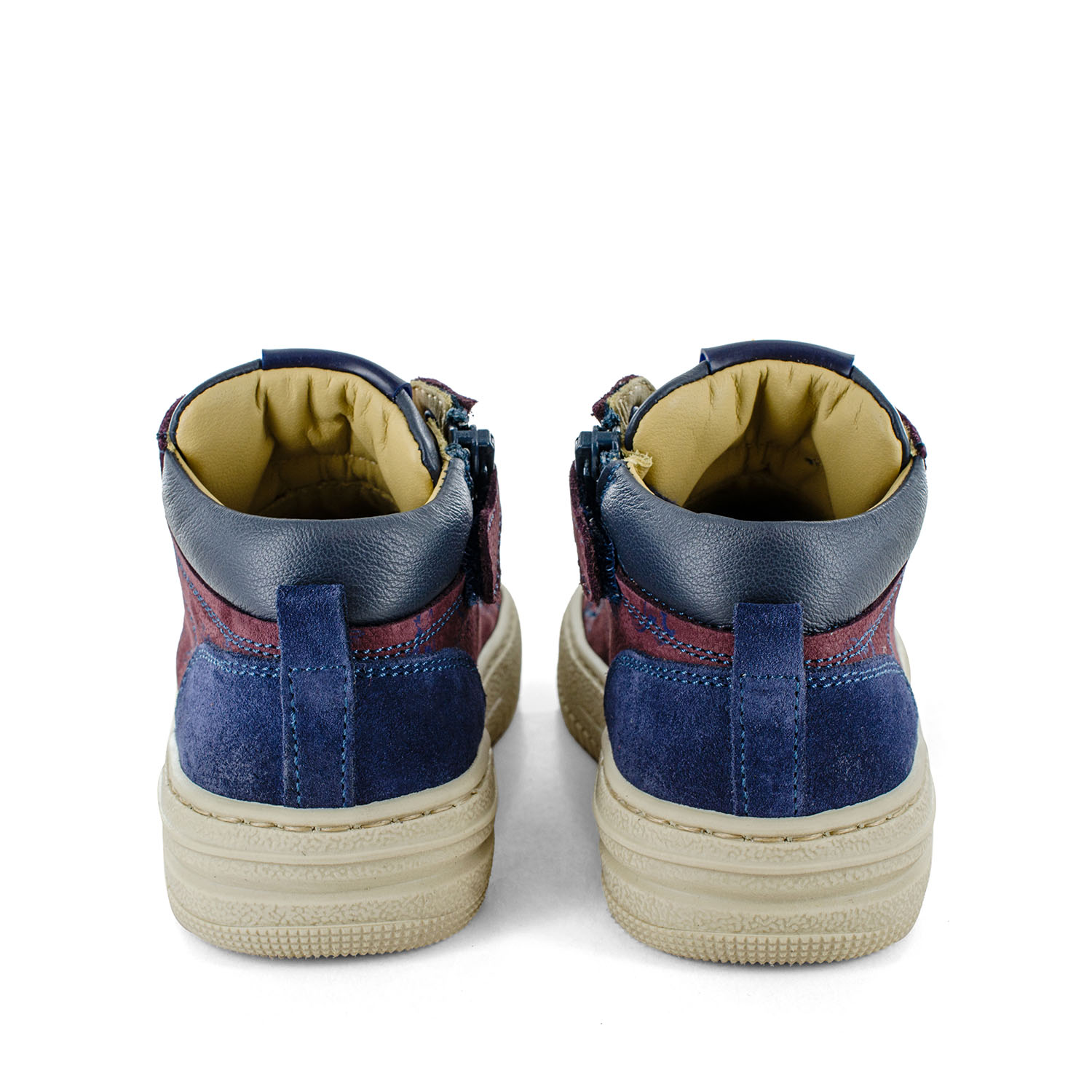 MOISE nabuk bordo + navy