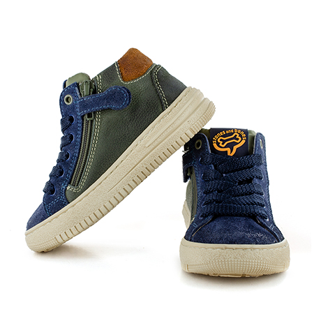 MACAO crs - nabuk khaki + navy