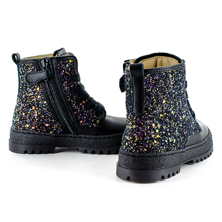 BLESA calf - glitter black