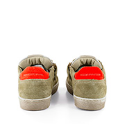 GREEN crs - calf sand + orange fluo