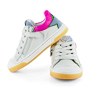 DOREY crs - calf o.white + fuchsia