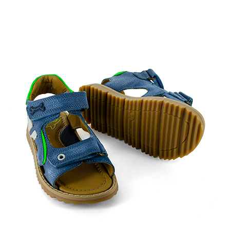 LINUS calf blue + green fluo