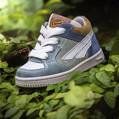 NOMI crs - calf teal + o.white