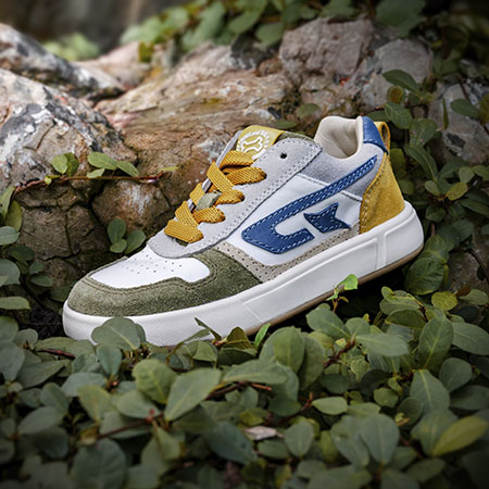 PLUMY crs - calf o.white + khaki