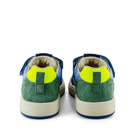 PACER crs - calf denim + emerald