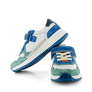 SKIER crs - calf o.white + teal