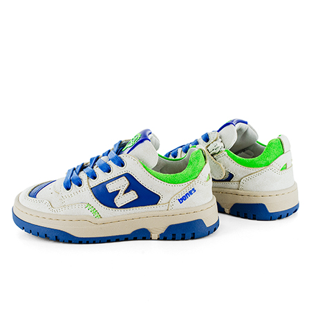 MACAN calf o.white + electric blue