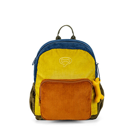 Ash - Corduroy indigo + cognac