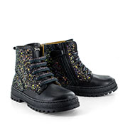 BLESA calf - glitter black