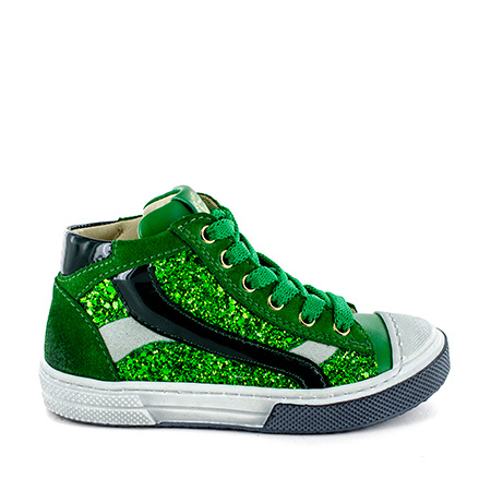 RASPO calf - glitter green