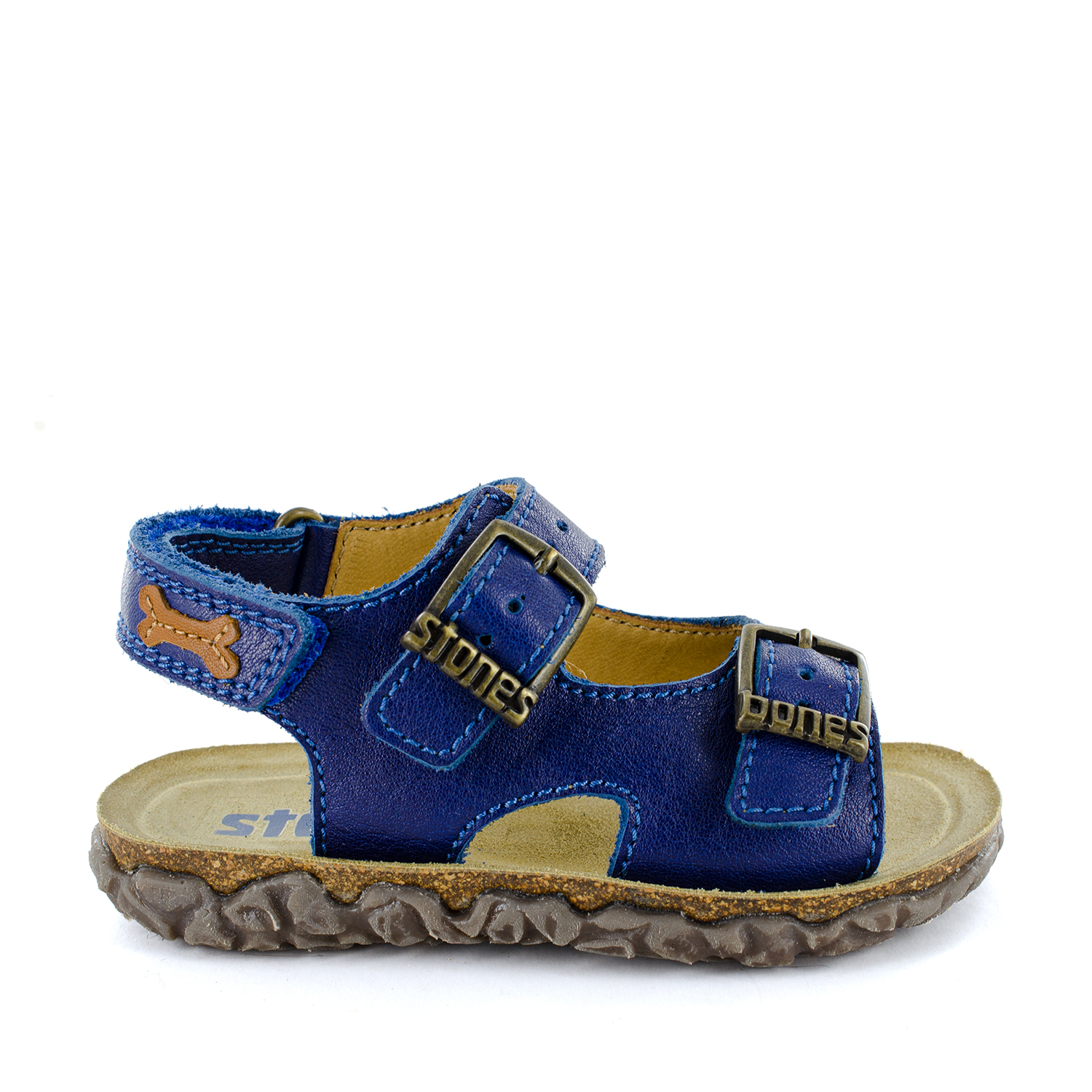 WHAM calf electric blue + cuoio