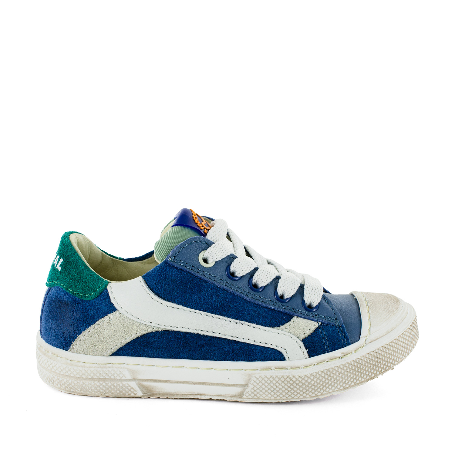 MAUST calf - crs azure + o.white