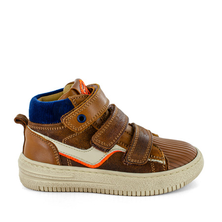 MUNCH crs - calf cuoio + blue