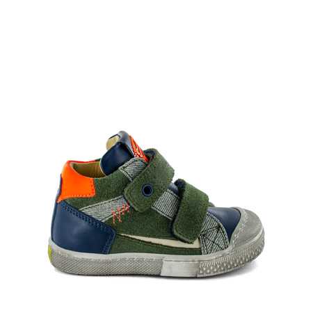 LOCK calf - crs olive + navy