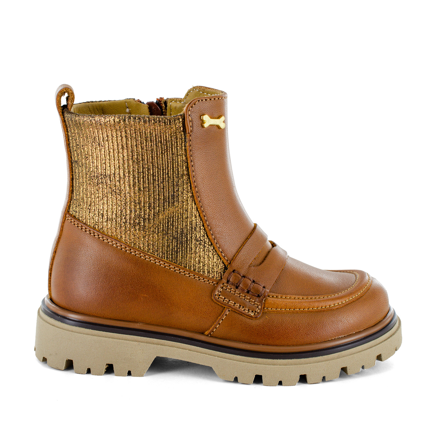 TAYRA calf - metal cuoio + bronze