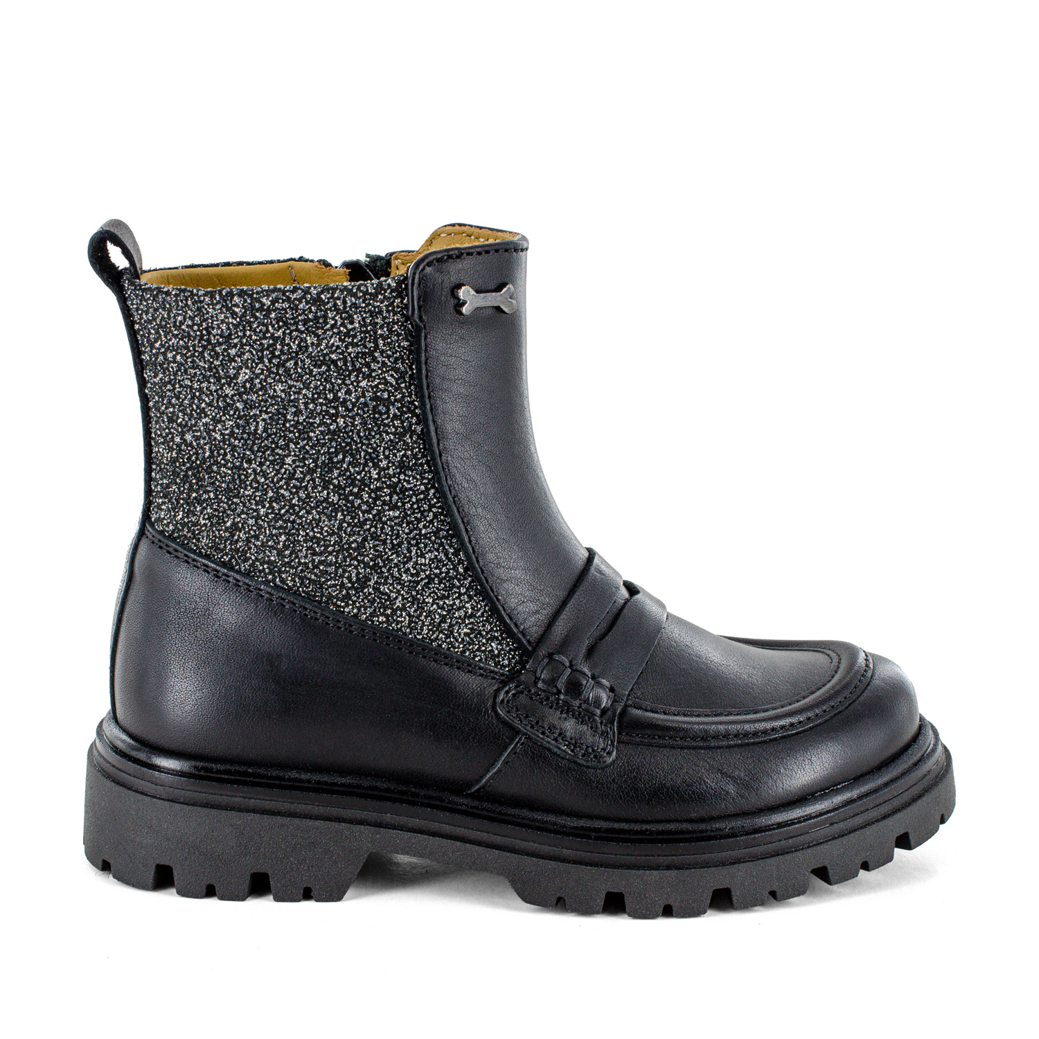 TAYRA calf - glitter black