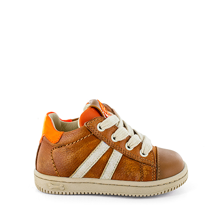 NEPO calf cuoio + orange fluo