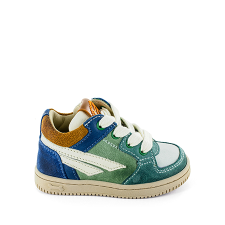 NOMI crs - calf teal + o.white