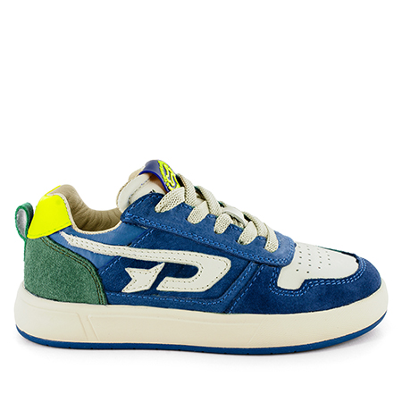 PLUMY crs - calf denim + emerald
