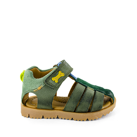 LIDO nabuk - crs khaki + yellow