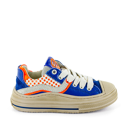 LENTY crs - calf electric blue + brick