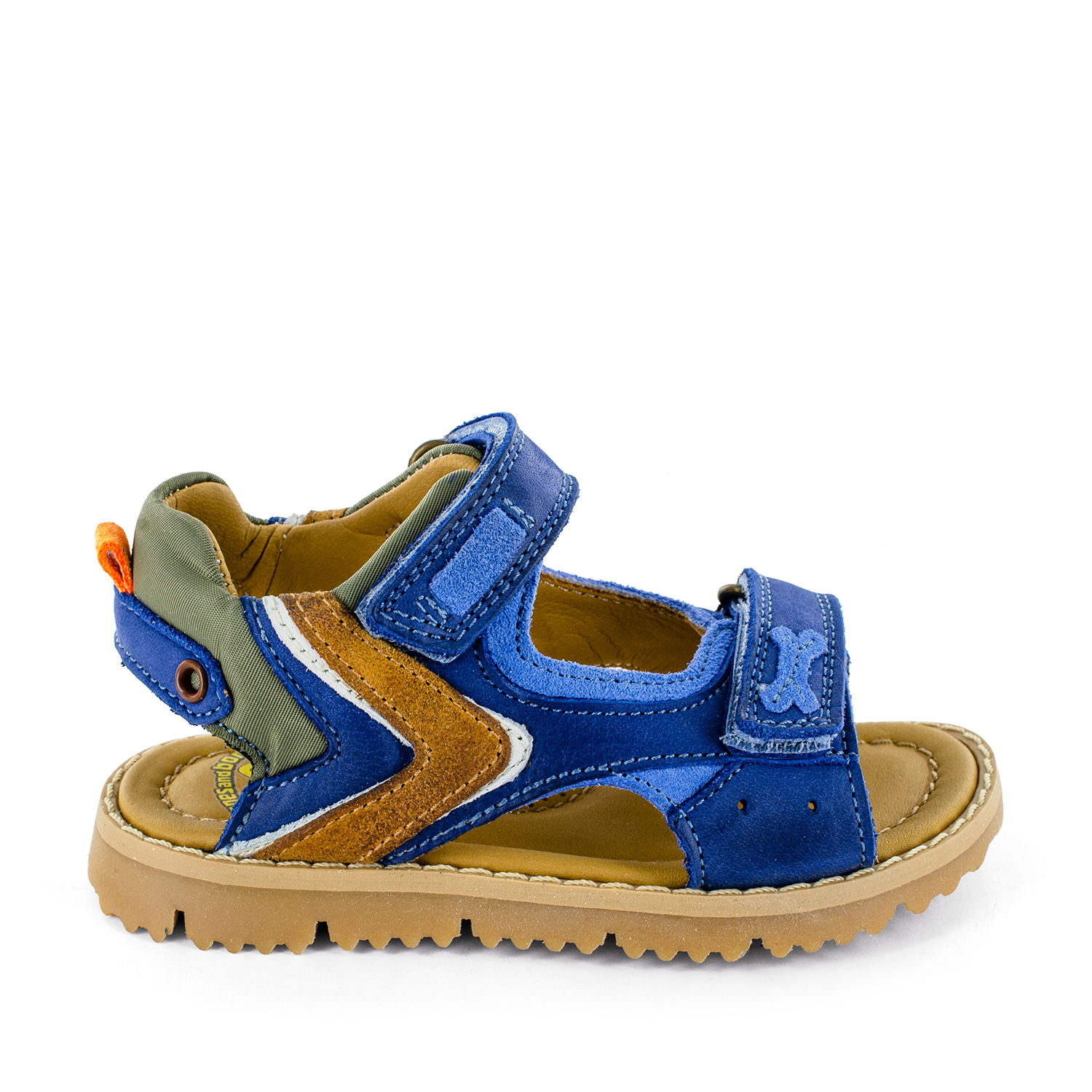 LIUNT calf - crs blue + khaki