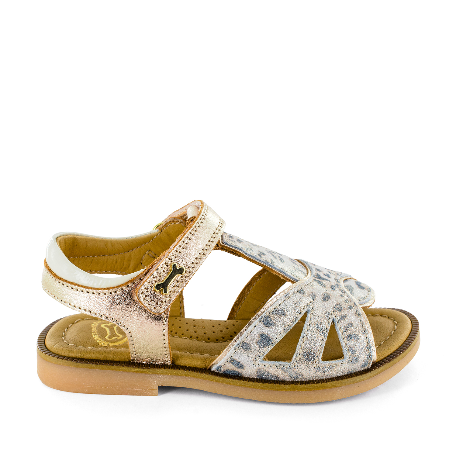 MEALY metal - calf cream + platin