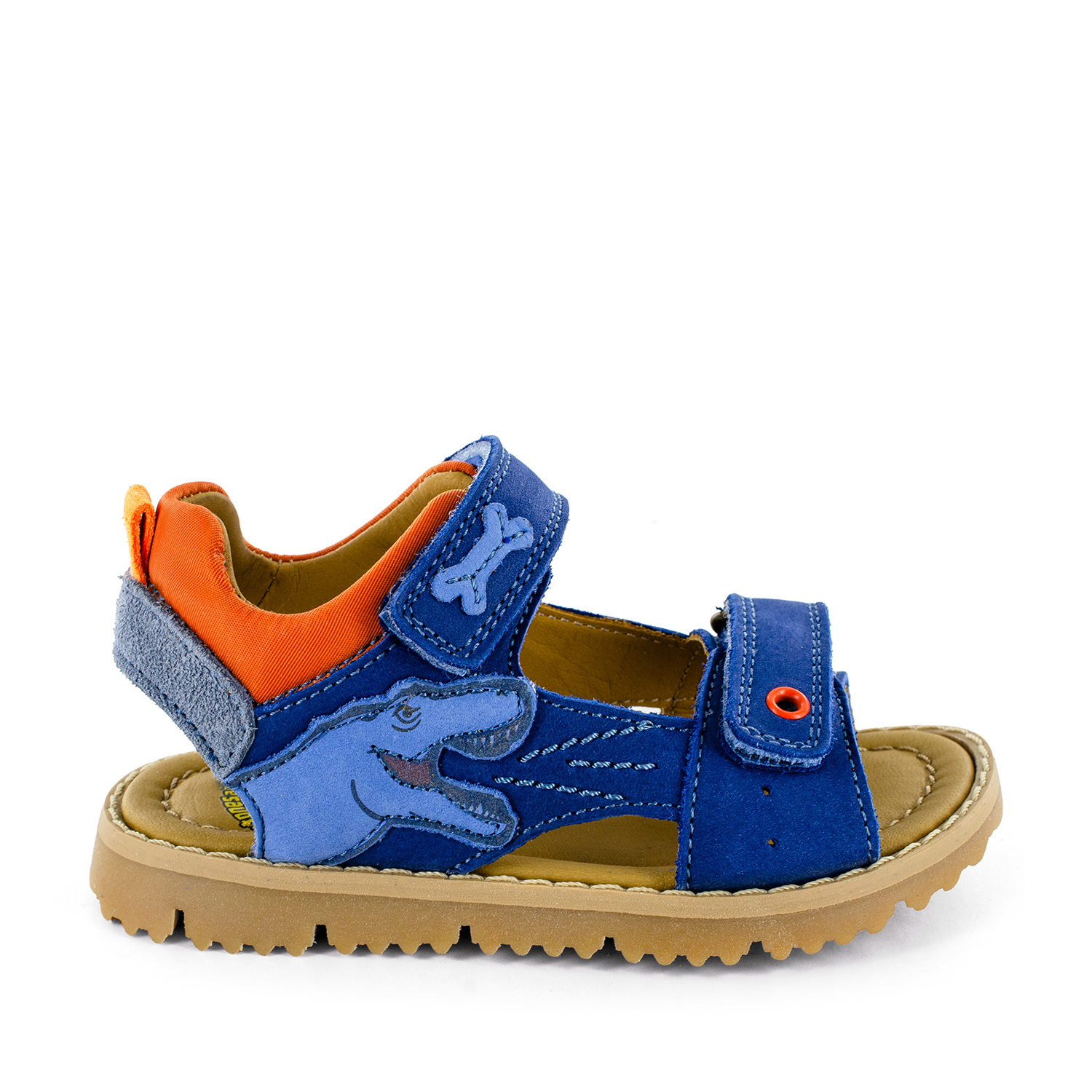 LANDS calf blue + brick