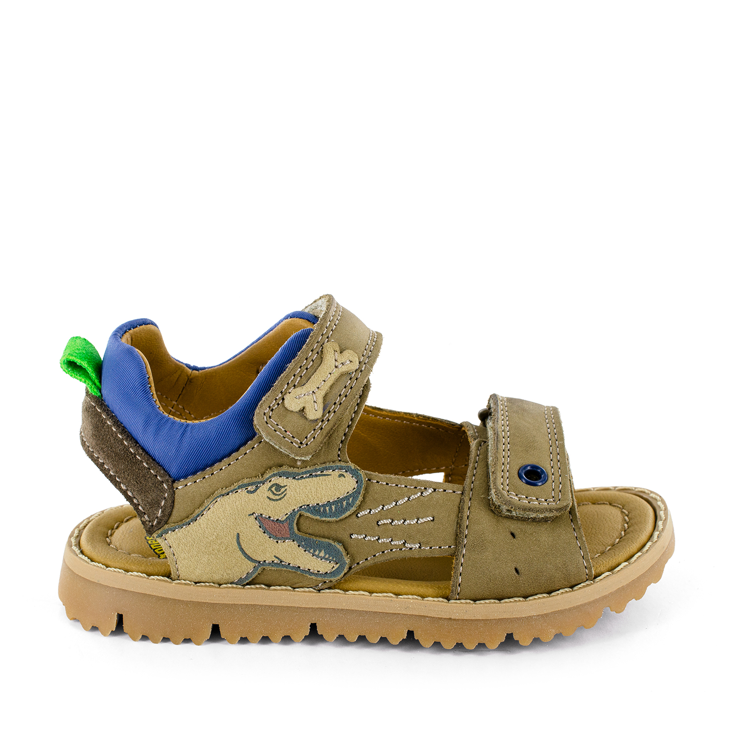 LANDS calf taupe + avio