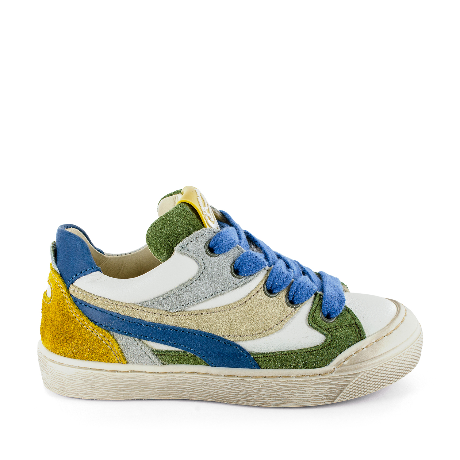 GOBER calf - crs o.white + khaki