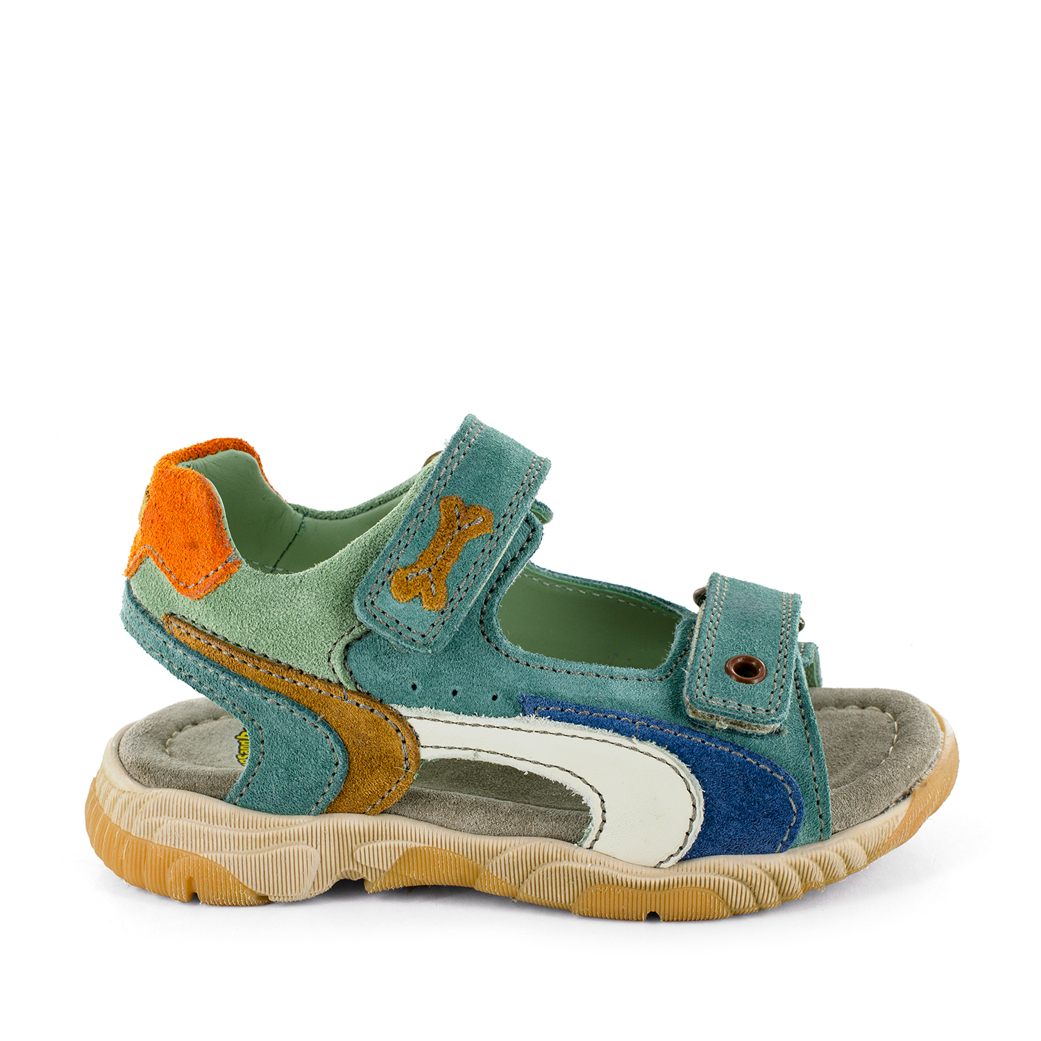 KALLO crs - calf teal + cuoio