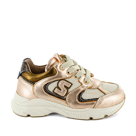 PEPIN metal - textile salmon + cream